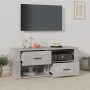 Mueble para TV contrachapada gris hormigón 100x35x40 cm