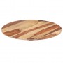 Superficie de mesa redonda madera maciza sheesham 15-16 mm 70cm