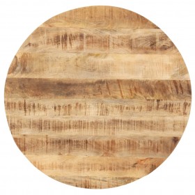 Superficie de mesa redonda madera maciza de mango 25-27 mm 50cm