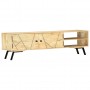Mueble para TV madera maciza de mango 140x30x40 cm