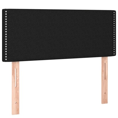Cama box spring con colchón tela negro 80x200 cm - referencia Mqm-3130307