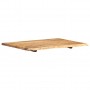 Superficie de mesa de madera maciza de acacia 80x(50-60)x2,5 cm
