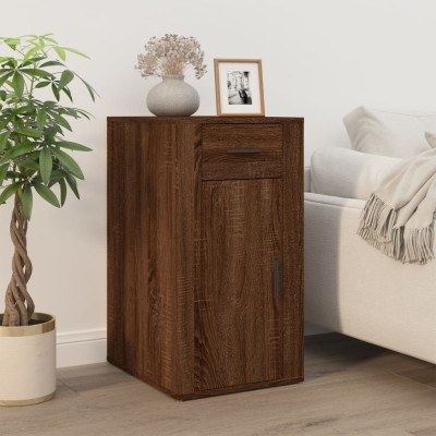Armario de escritorio de madera de pino marrón miel 40x50x75 cm