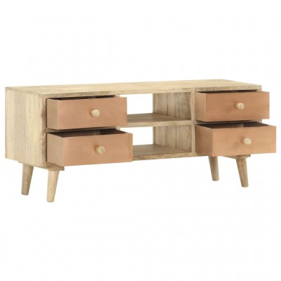 Mueble esquinero para TV de madera maciza de mango 90x45x45 cm - referencia  Mqm-286382