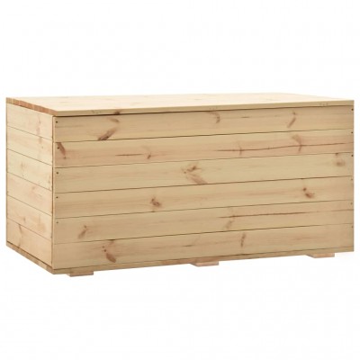 Caja de almacenaje de madera maciza de pino 120x63x60 cm