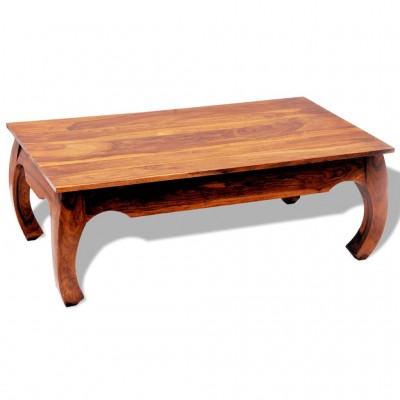 Mesa de centro de madera maciza de sheesham 40 cm