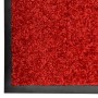Felpudo lavable rojo 120x180 cm