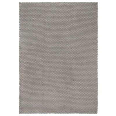 Alfombra rectangular algodón gris 200x300 cm - referencia Mqm-345124