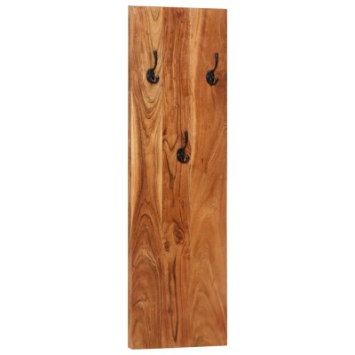 Percheros de pared 2 uds madera maciza de acacia 36x3x110 cm - referencia  Mqm-337068