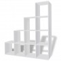 242550  Staircase Bookcase/Display Shelf 142 cm White