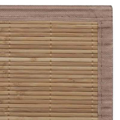 Alfombra de bambú (Marrón, 180 x 120 cm)