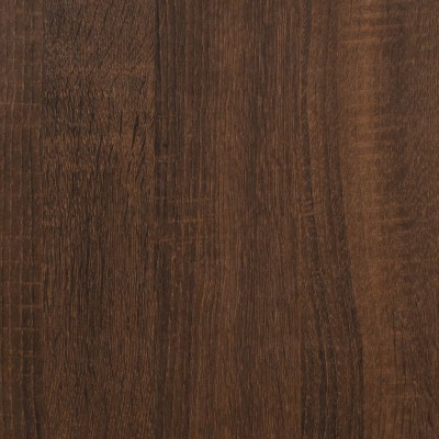 Escritorio de madera contrachapada marrón roble 90x50x74 cm - referencia  Mqm-815464