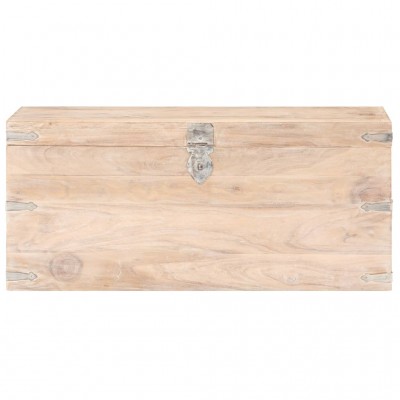 Baúl madera maciza de mango 90x40x40 cm - referencia Mqm-289634