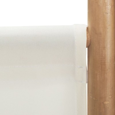 Maison Exclusive Biombo plegable de 3 paneles bambú y lona 120 cm
