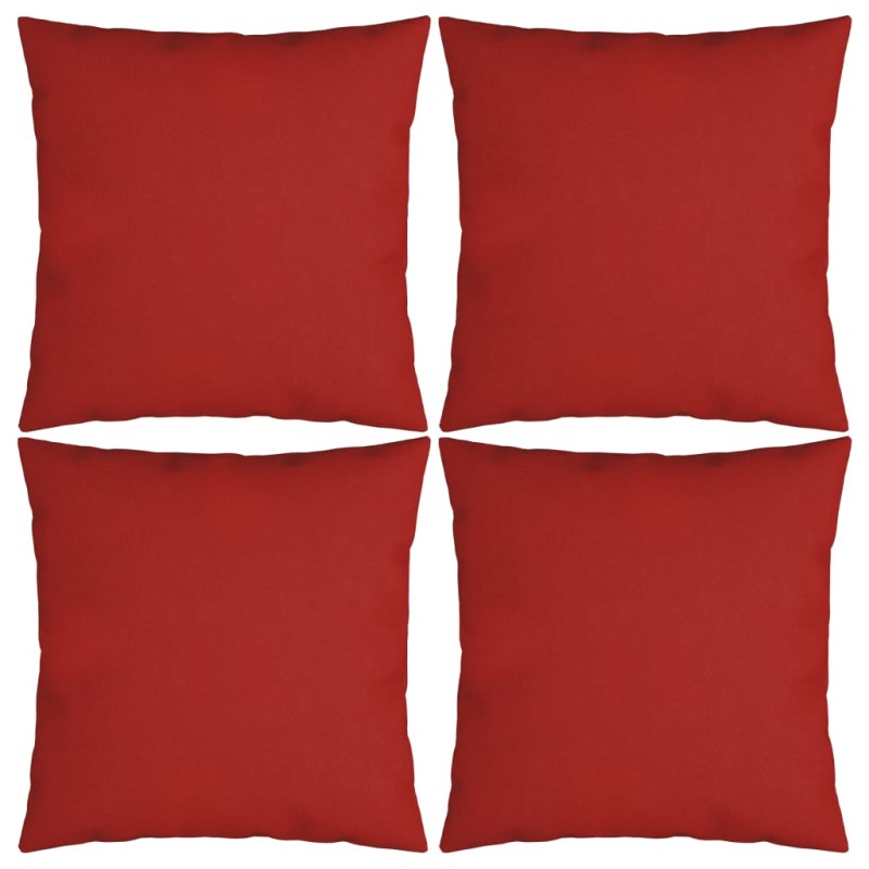 Cojines decorativos 4 unidades tela rojo 60x60 cm - referencia Mqm-314359