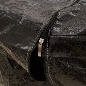 Mesquemobles  Cama con colchón viscoelástico tela gris claro 180x200 cm