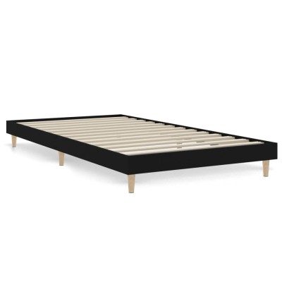 Estructura de cama madera contrachapada negra 90x190 cm - referencia  Mqm-835940