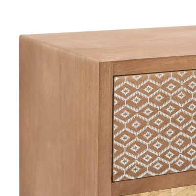 Mueble auxiliar con 6 cajones MDF marrón 34,5x30x74,5 cm