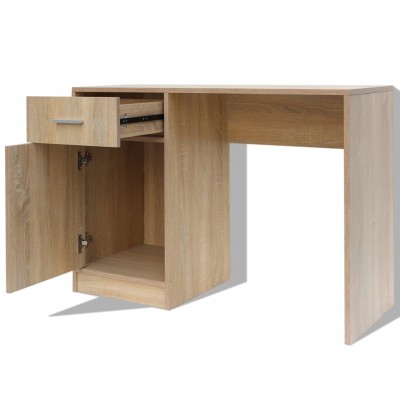Mesa escritorio Simonflex roble 80x80 cm
