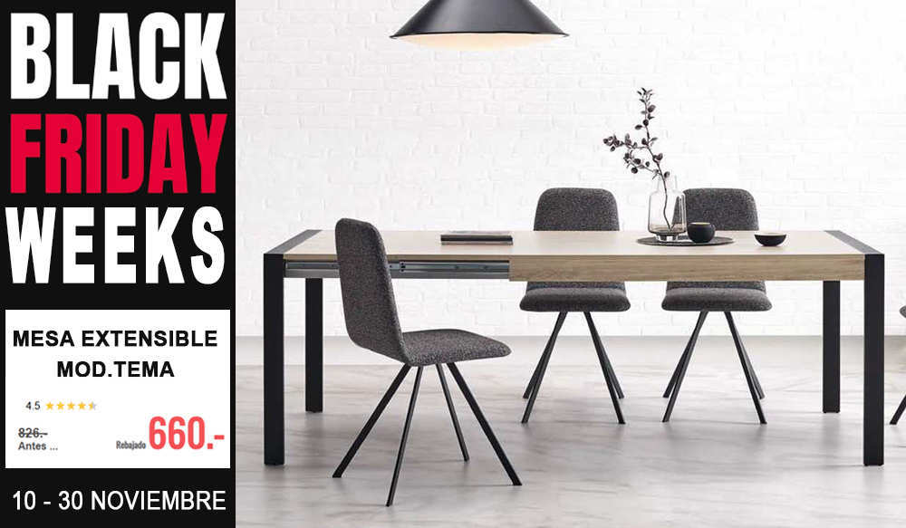 Mesa extensible blackfriday en valencia