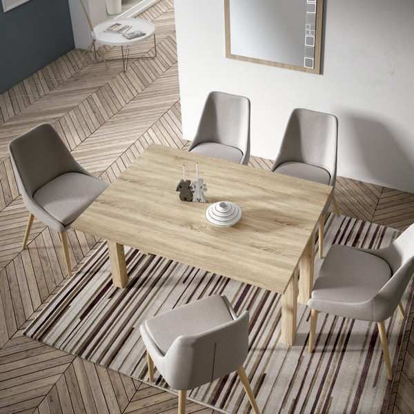 la consola recibidor de 130 cm presenta una innovación funcional al poder convertirse en mesa,