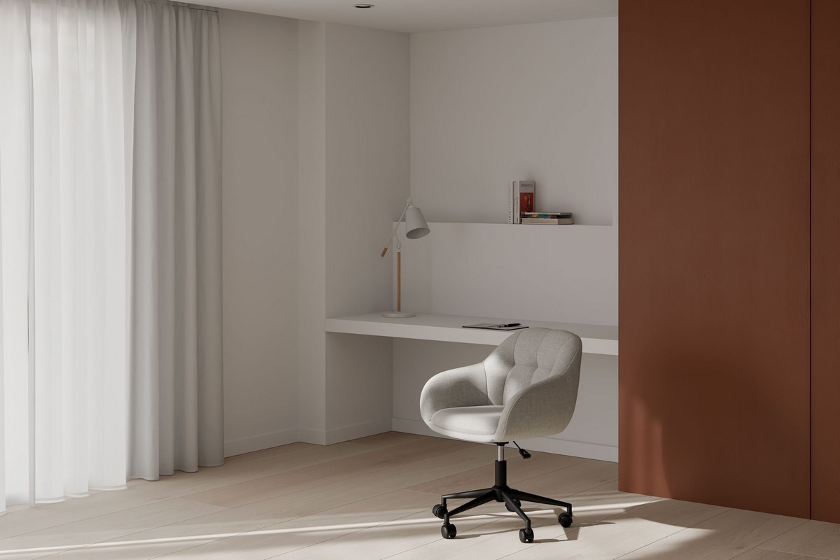  silla oficina canterbury gris claro. Modelo 00OF100721, imagen 2