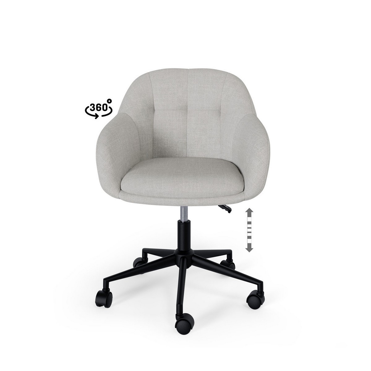  silla oficina canterbury gris claro. Modelo 00OF100721, imagen 3