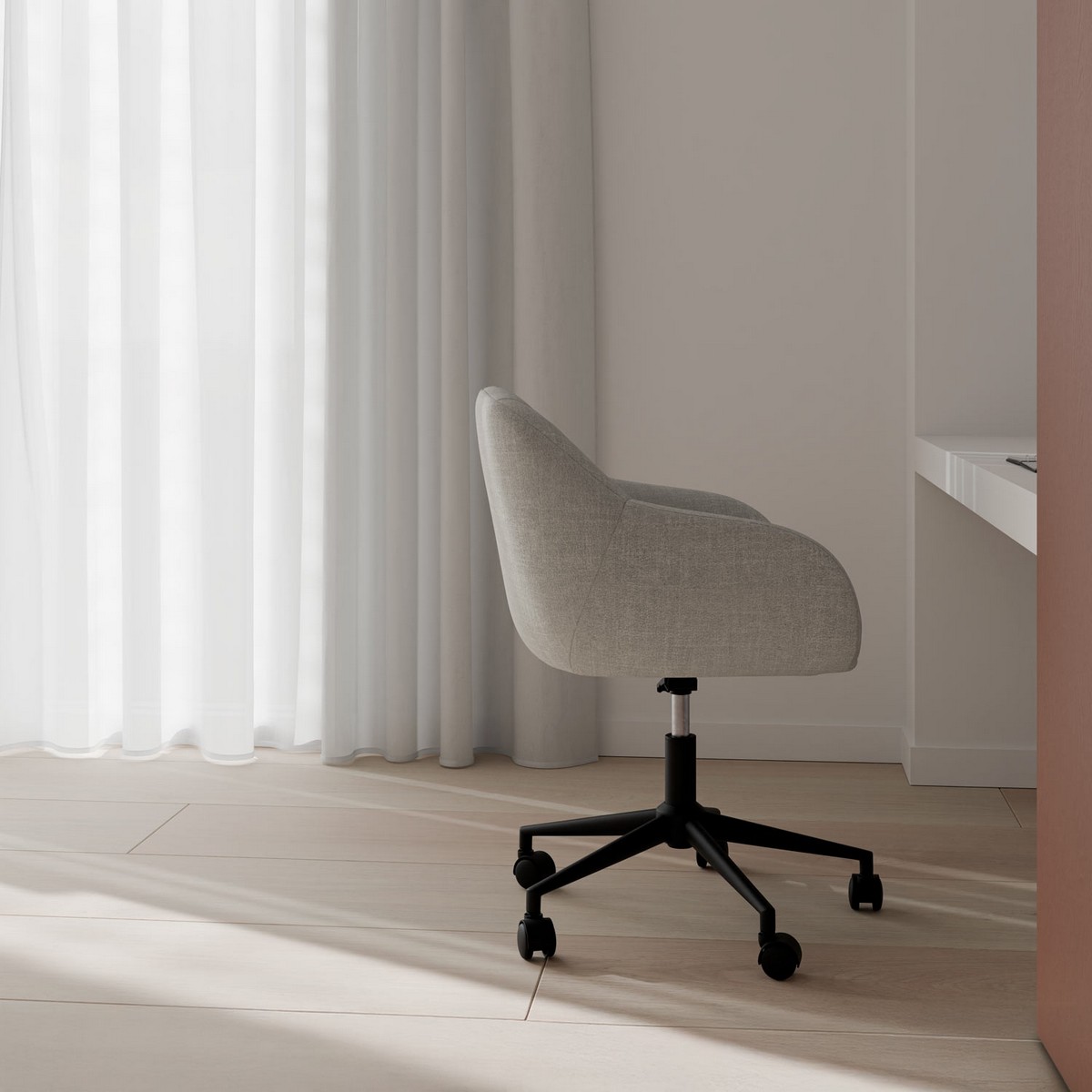  silla oficina canterbury gris claro. Modelo 00OF100721, imagen 5