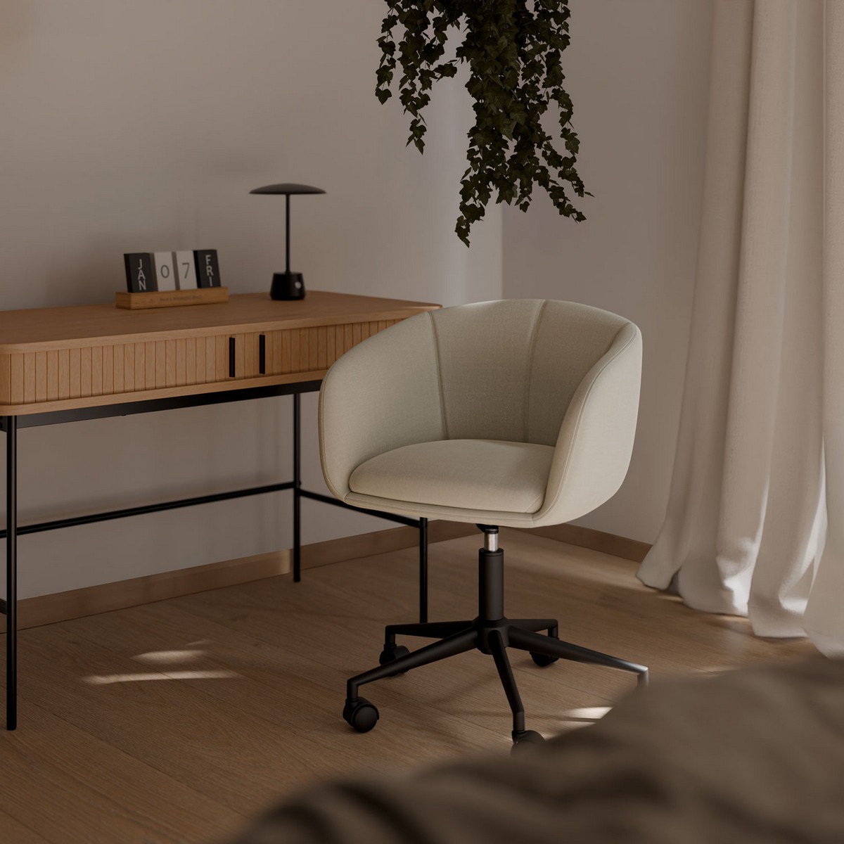  silla oficina arizona beige. Modelo 00OF101025, imagen 2