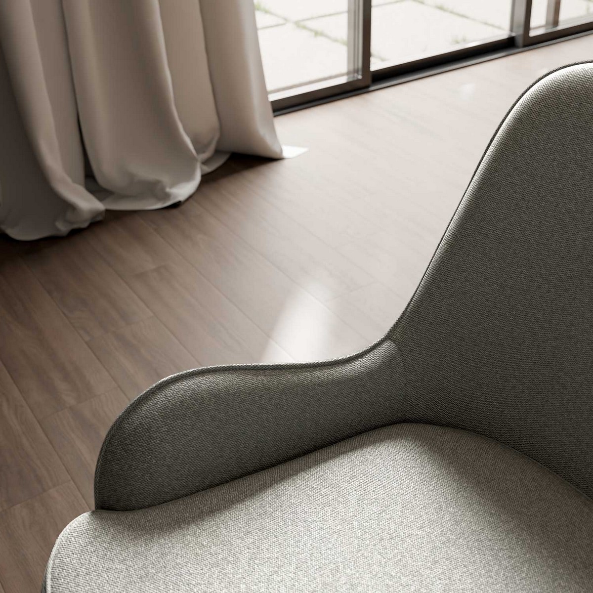  taburete bajo milton gris claro. Modelo 00SL117521, imagen 5