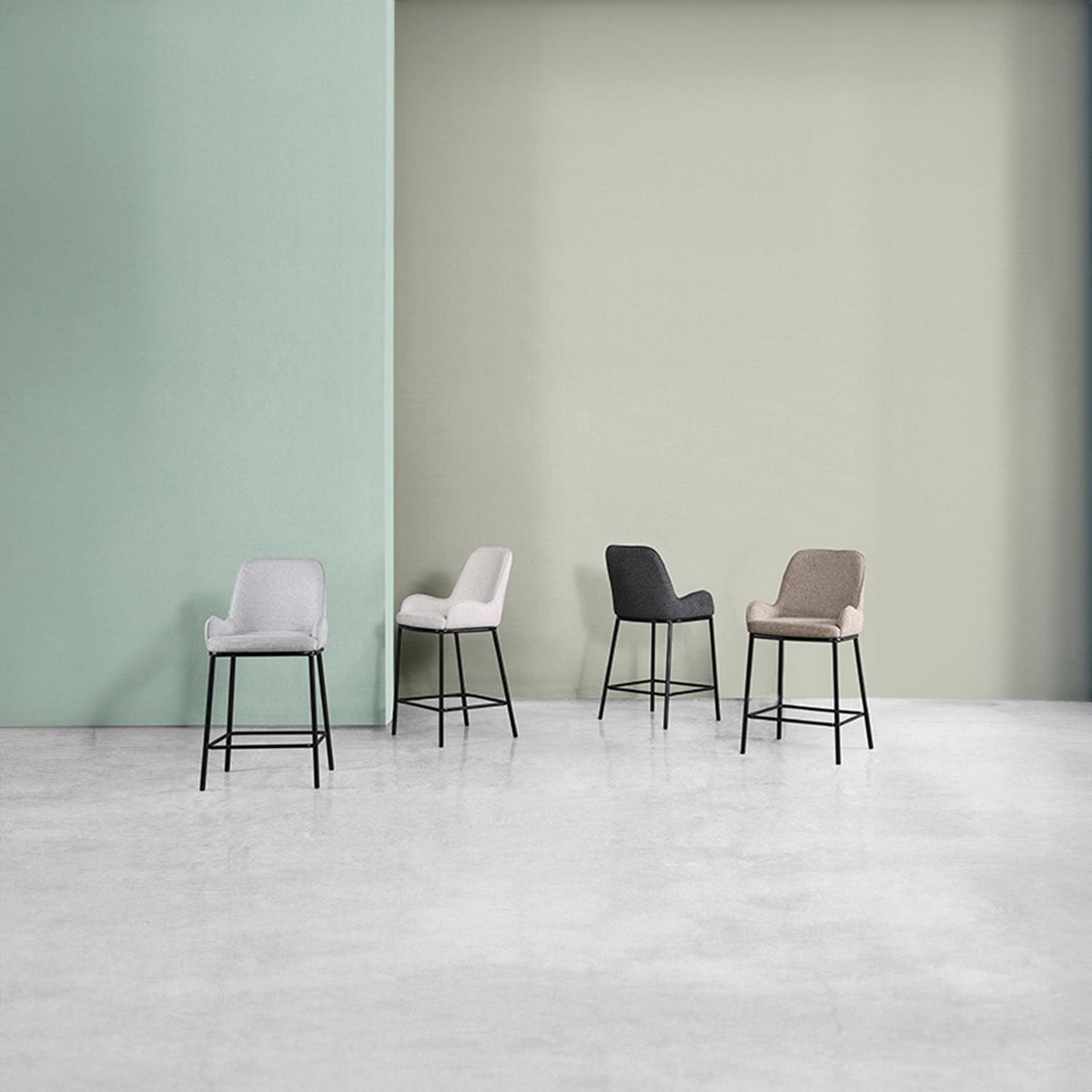  taburete bajo milton taupe. Modelo 00SL117530, imagen 8