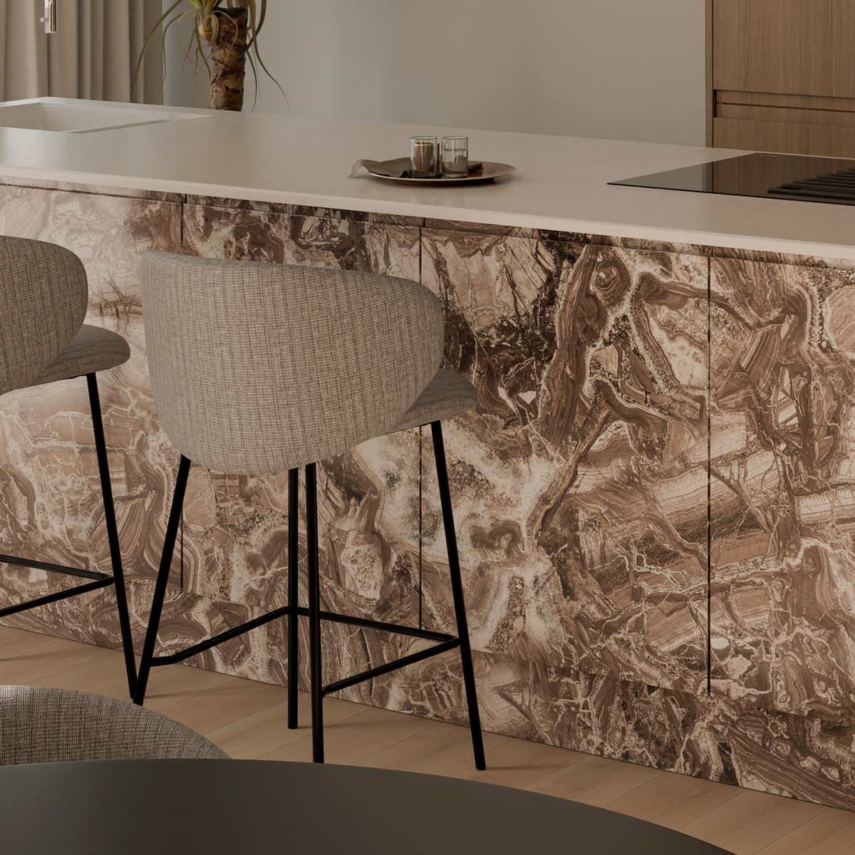  taburete ray taupe. Modelo 00SL118930, imagen 5