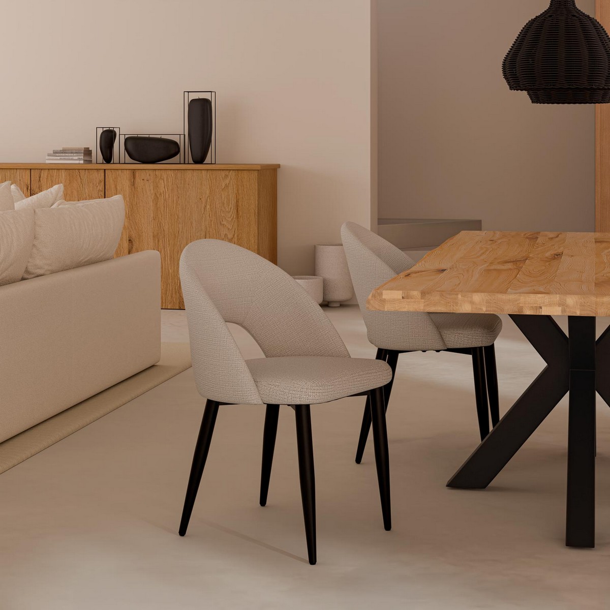  silla doris beige. Modelo 00SL121125, imagen 2