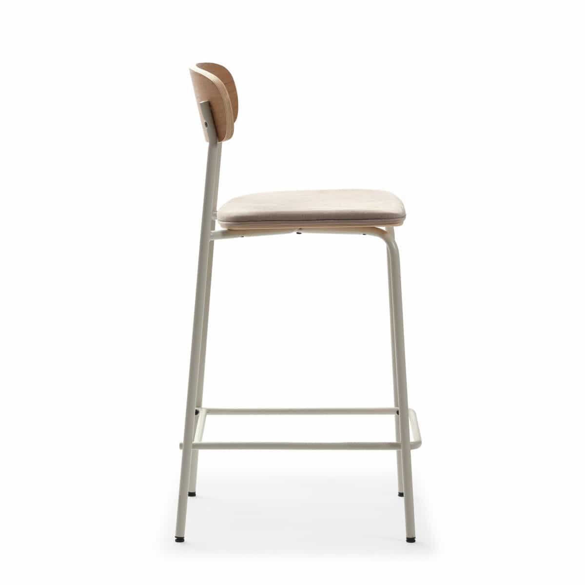  taburete adriana beige-patas blancas 2p-caja. Modelo 17357, imagen 6