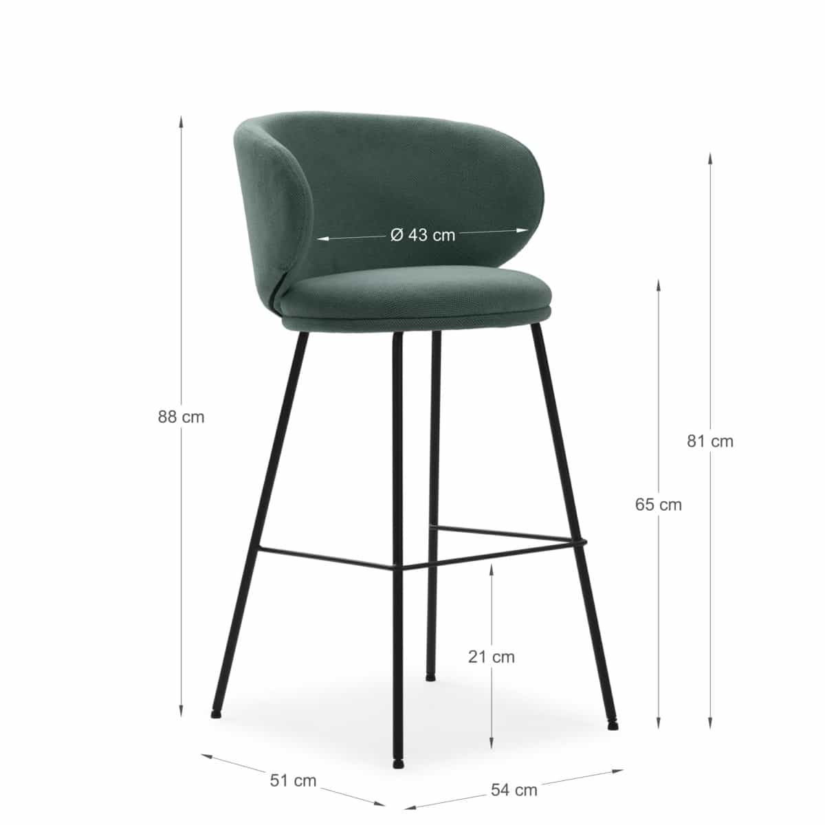  taburete rush verde 2p-caja. Modelo 17658, imagen 3