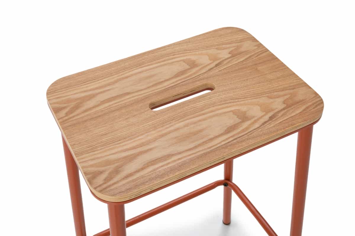  taburete abba roble-pata teja 2p-caja. Modelo 19002, imagen 3