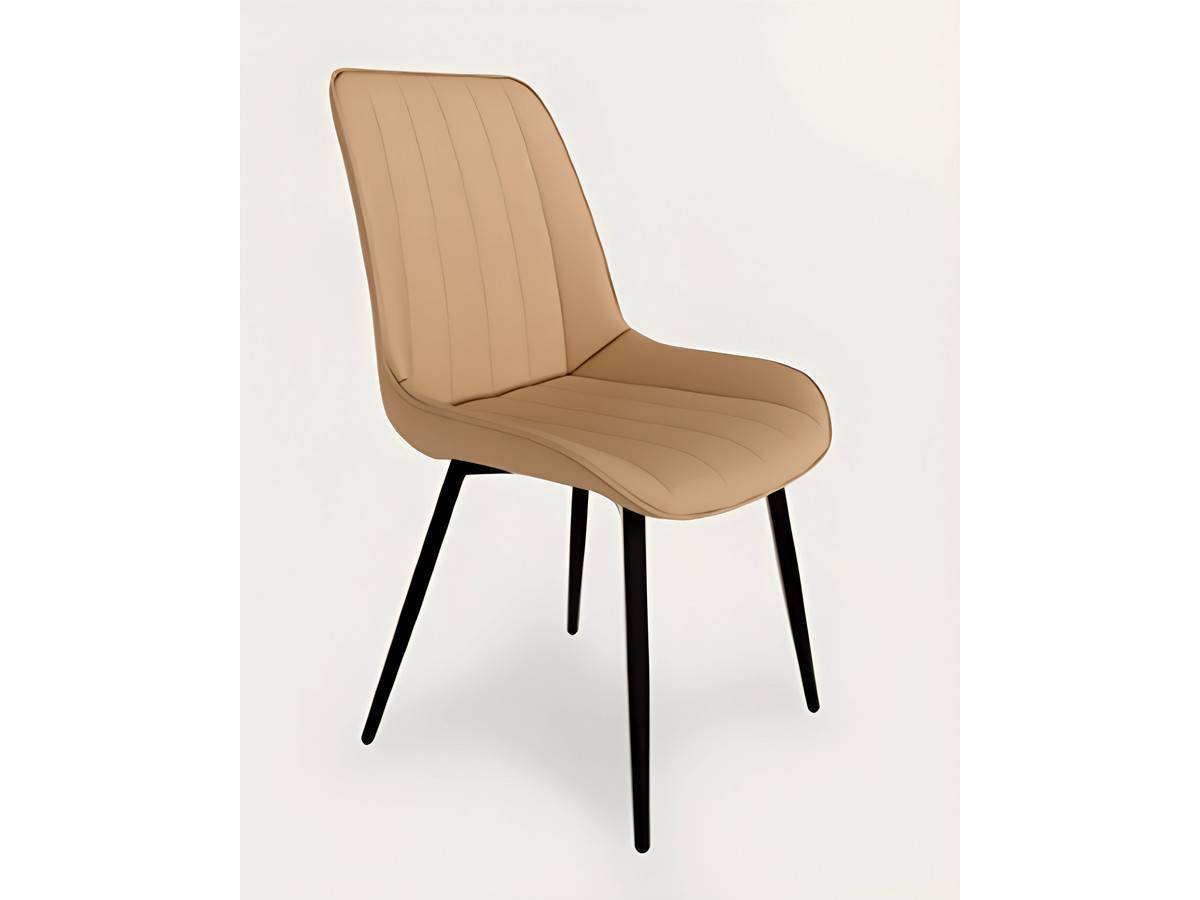 silla moderna en crema, con estructura de metal para comedores elegantes. Modelo BGL-ANKARA-CREMA, imagen 4