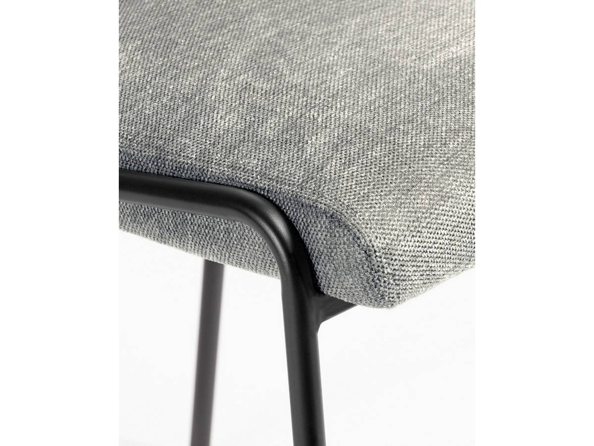  silla moderna atlanta en color gris marengo  con asiento y respaldo tapizados y patas de metal negras.. Modelo BGL-ATLANTA-GRIS, imagen 14