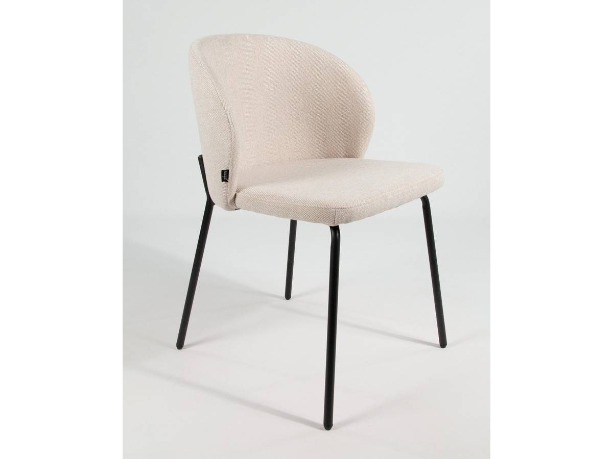  silla bergen con tapizado mostaza y patas metálicas negras. Modelo BGL-BERGEN, imagen 5
