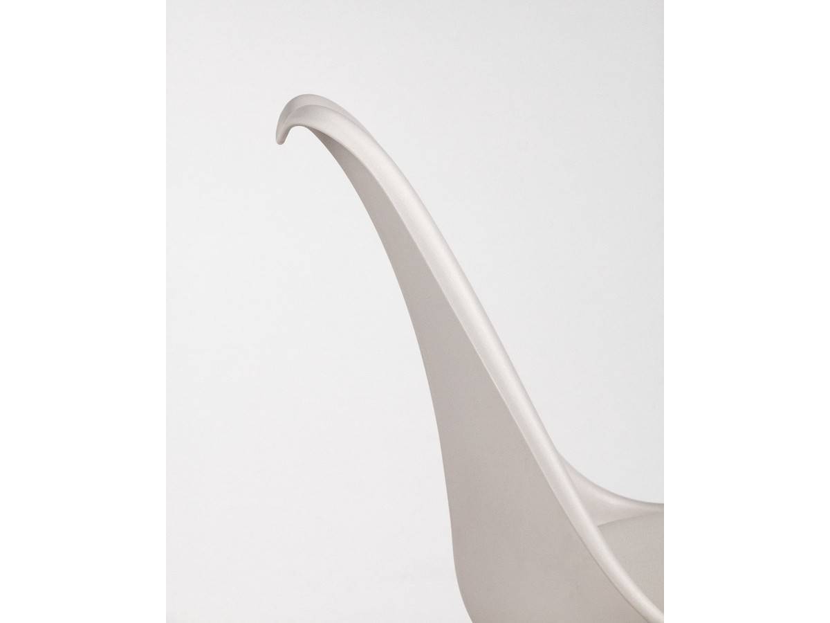  silla nórdica en blanco con asiento tapizado y patas de madera. Modelo BGL-BERLIN-BLANCO, imagen 6