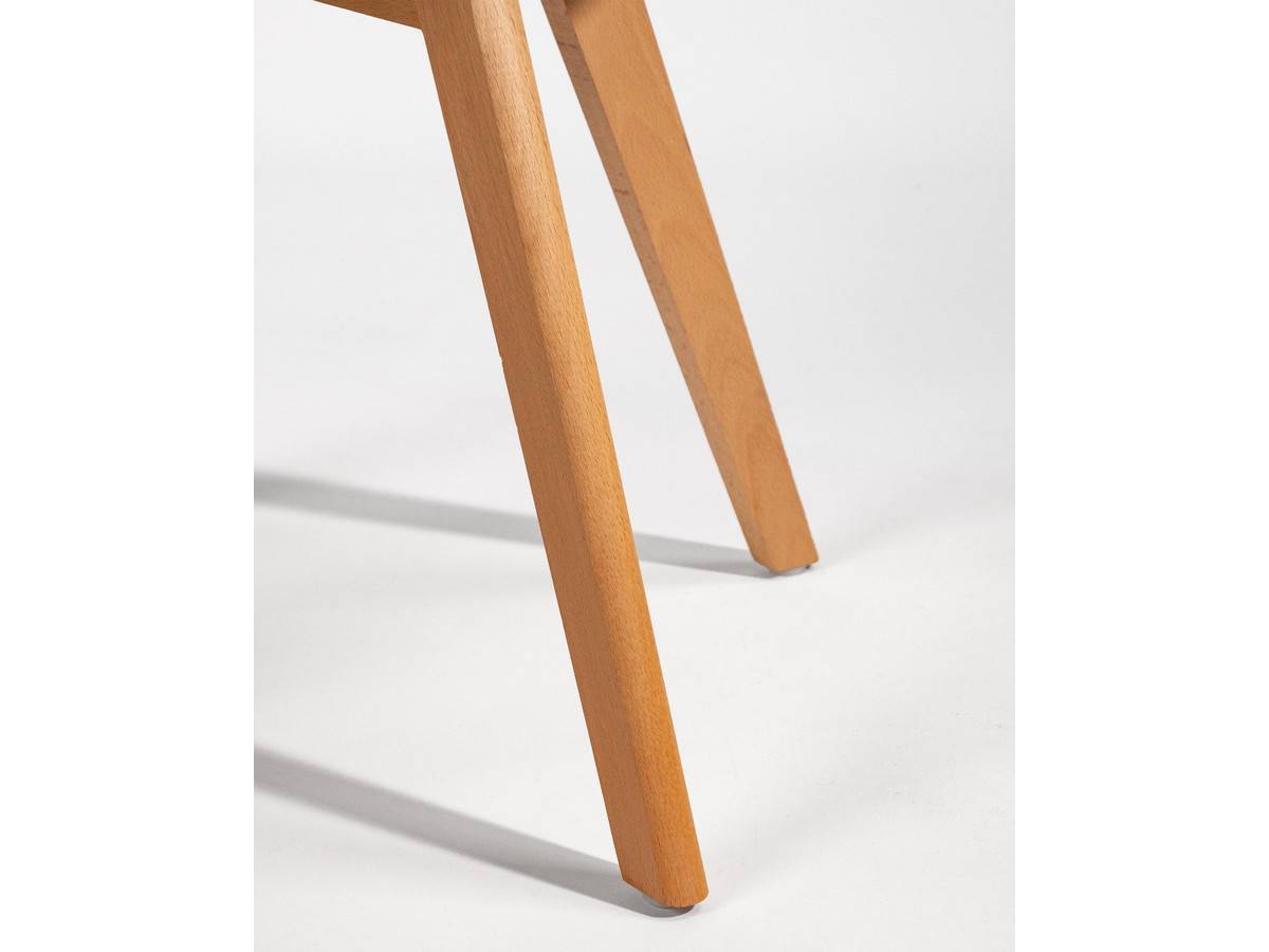  silla nórdica en blanco con asiento tapizado y patas de madera. Modelo BGL-BERLIN-BLANCO, imagen 9