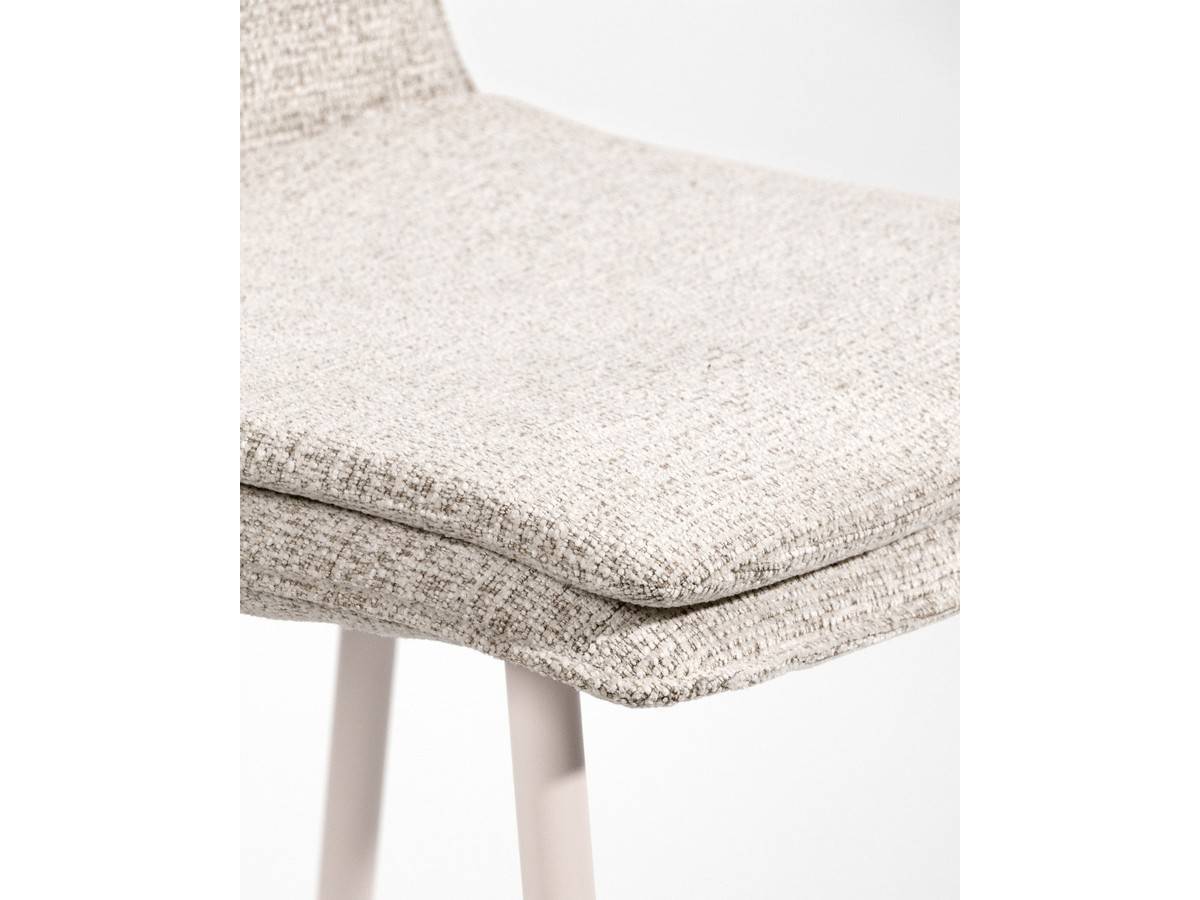  silla cascais con tapizado nacar y patas metálicas marfil. Modelo BGL-CASCAIS, imagen 7