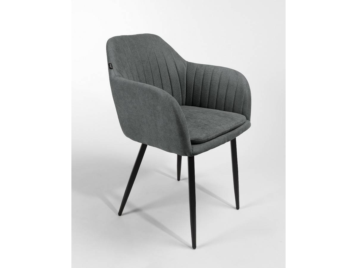  sillón moderno en color gris perla con patas metálicas negras. Modelo BGL-CHICAGO-PERLA, imagen 3
