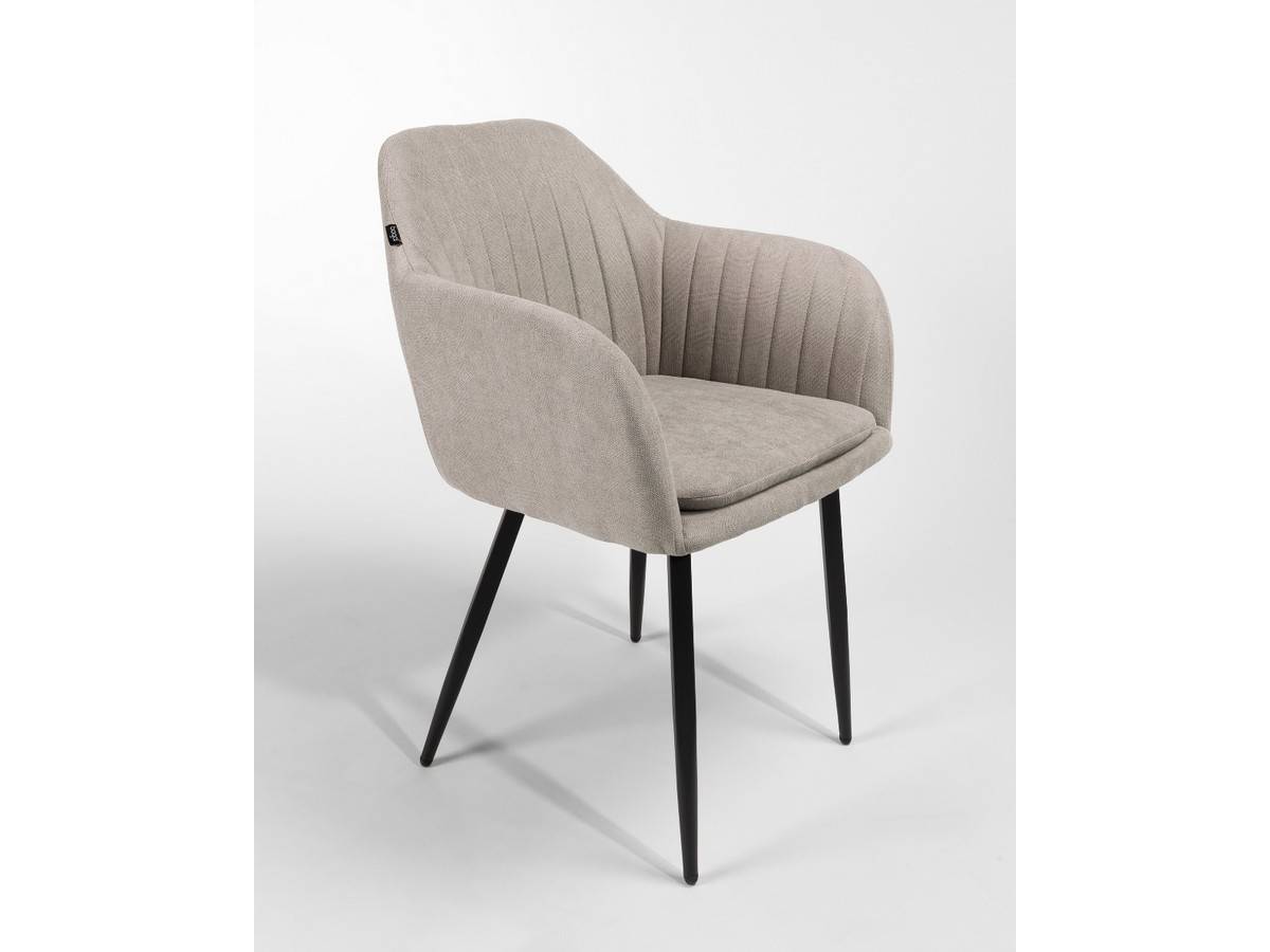  sillón moderno en color gris perla con patas metálicas negras. Modelo BGL-CHICAGO-PERLA, imagen 4