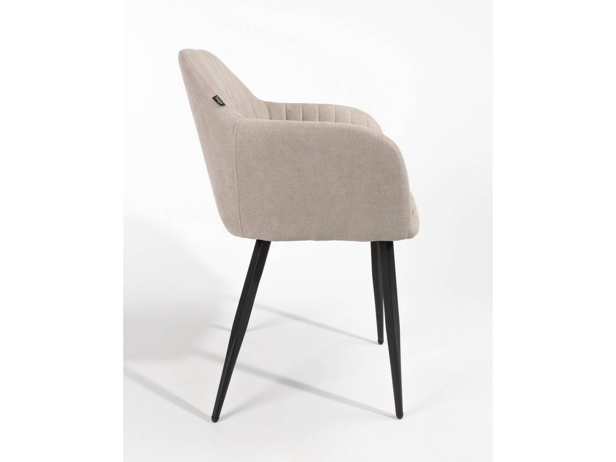  sillón moderno en color gris perla con patas metálicas negras. Modelo BGL-CHICAGO-PERLA, imagen 7