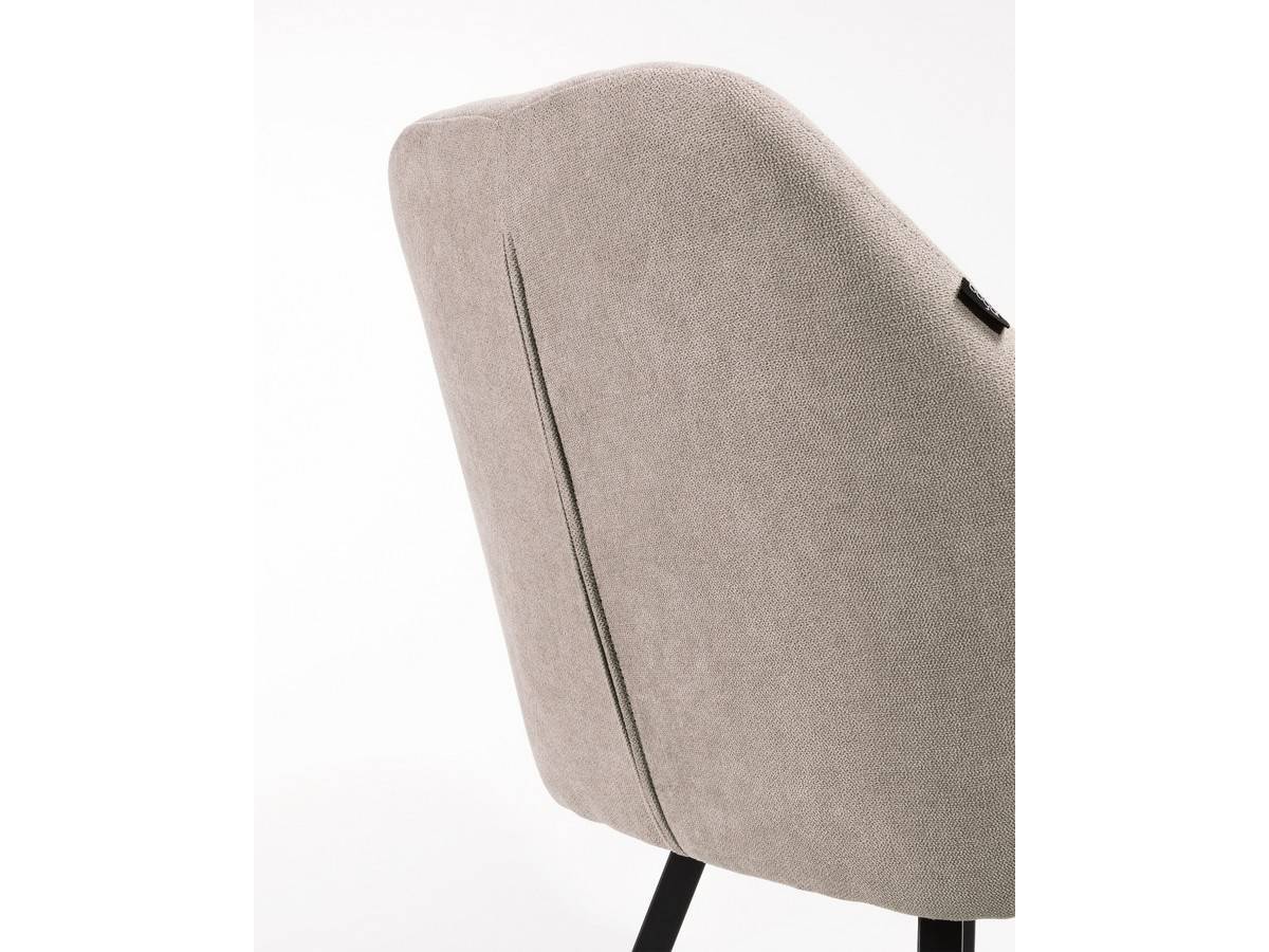  sillón moderno en color gris perla con patas metálicas negras. Modelo BGL-CHICAGO-PERLA, imagen 8