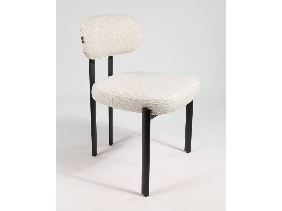  silla durban con tapizado marrón y patas metálicas negras. Modelo BGL-DURBAN, imagen 2
