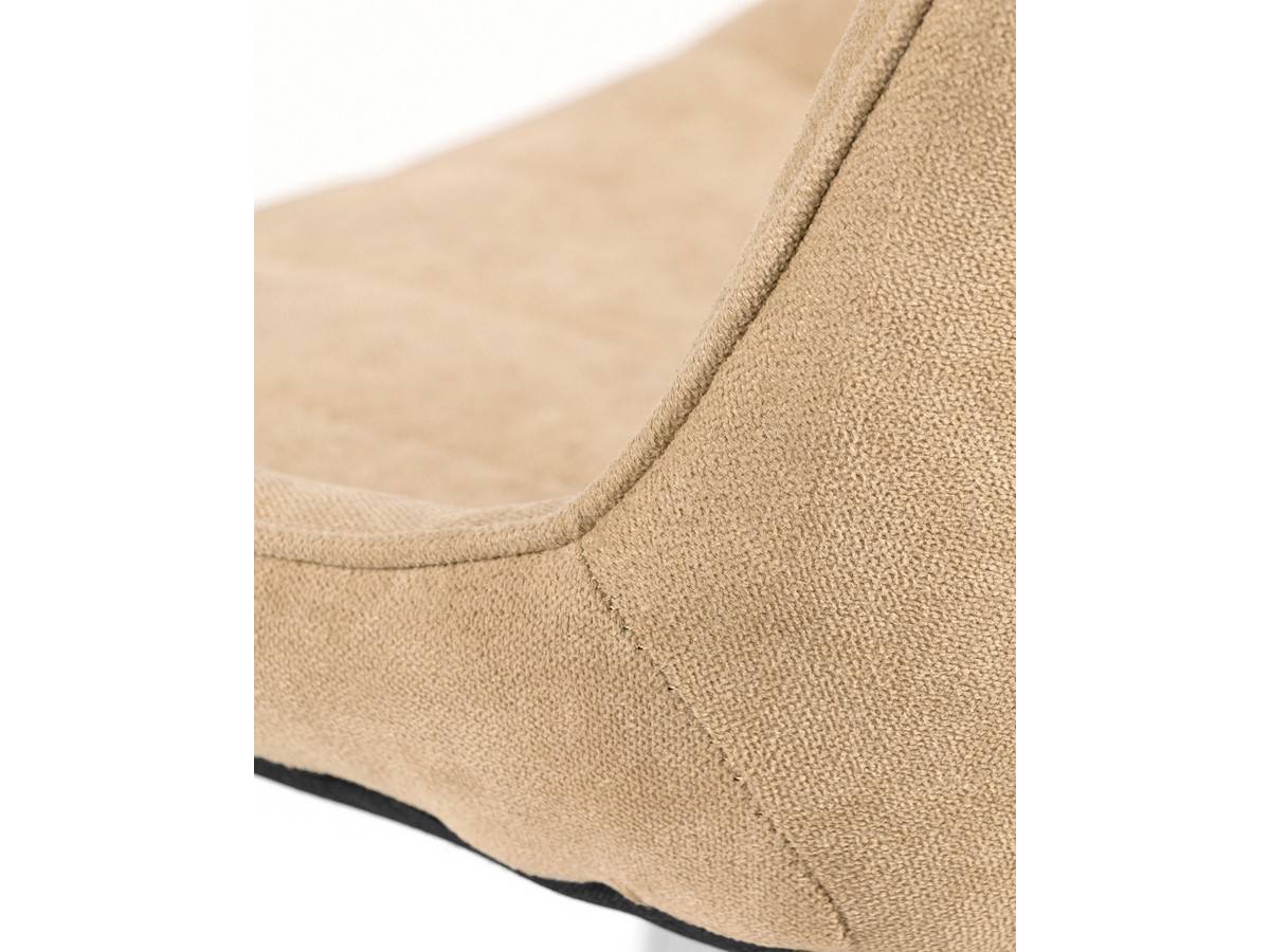  silla tapizada en crema, con patas cromadas, moderna y elegante. Modelo BGL-ESTAMBUL-CREMA, imagen 9