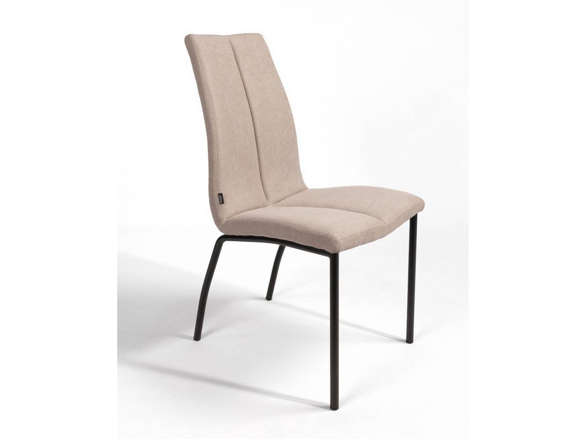  silla moderna en gris perla, con patas metálicas negras. Modelo BGL-NIZA-GRISPERLA, imagen 12