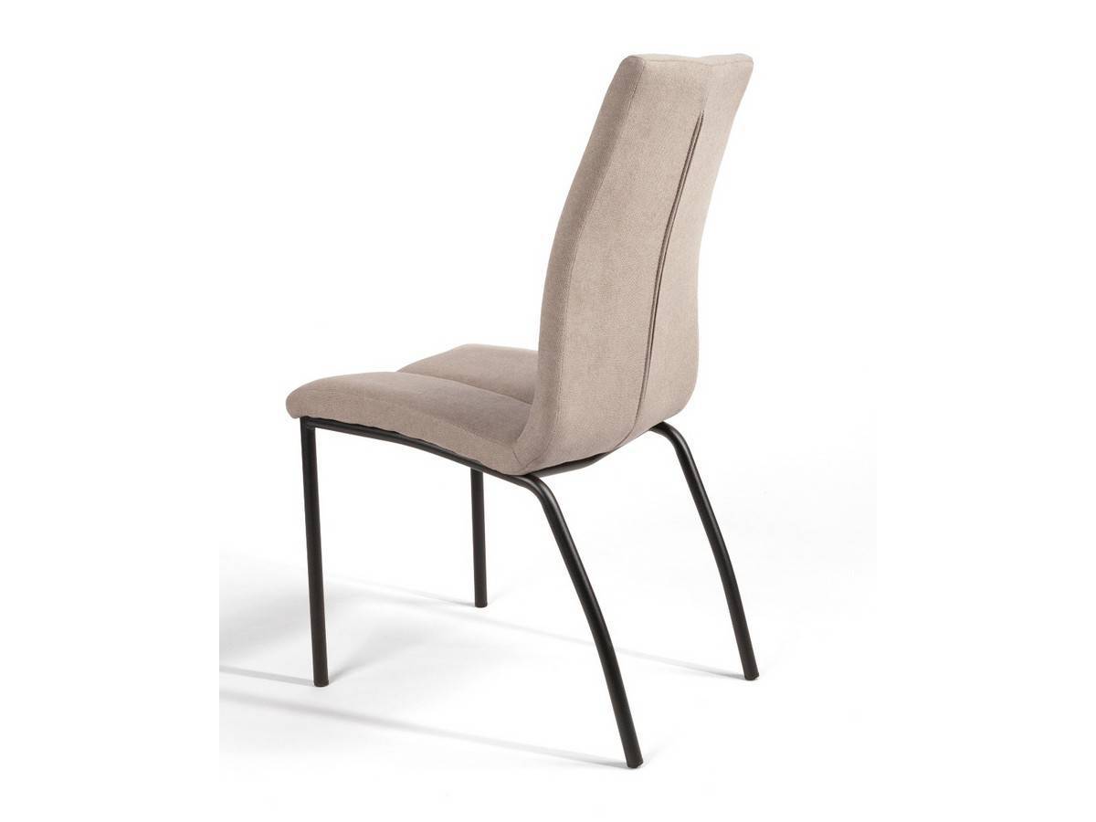  silla moderna en gris perla, con patas metálicas negras. Modelo BGL-NIZA-GRISPERLA, imagen 13